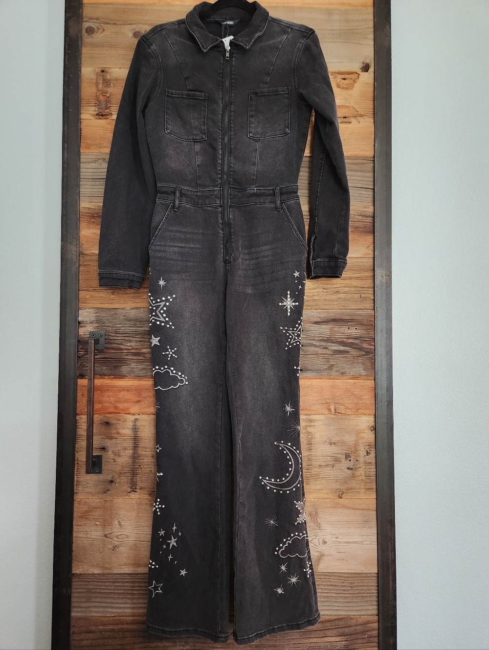 NWT Free People X Driftwood Celestial Jumpsuit Size Small $228 Retail!! - Picture 5 of 7